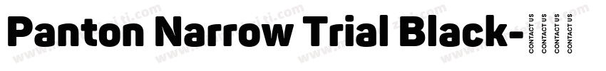 Panton Narrow Trial Black字体转换